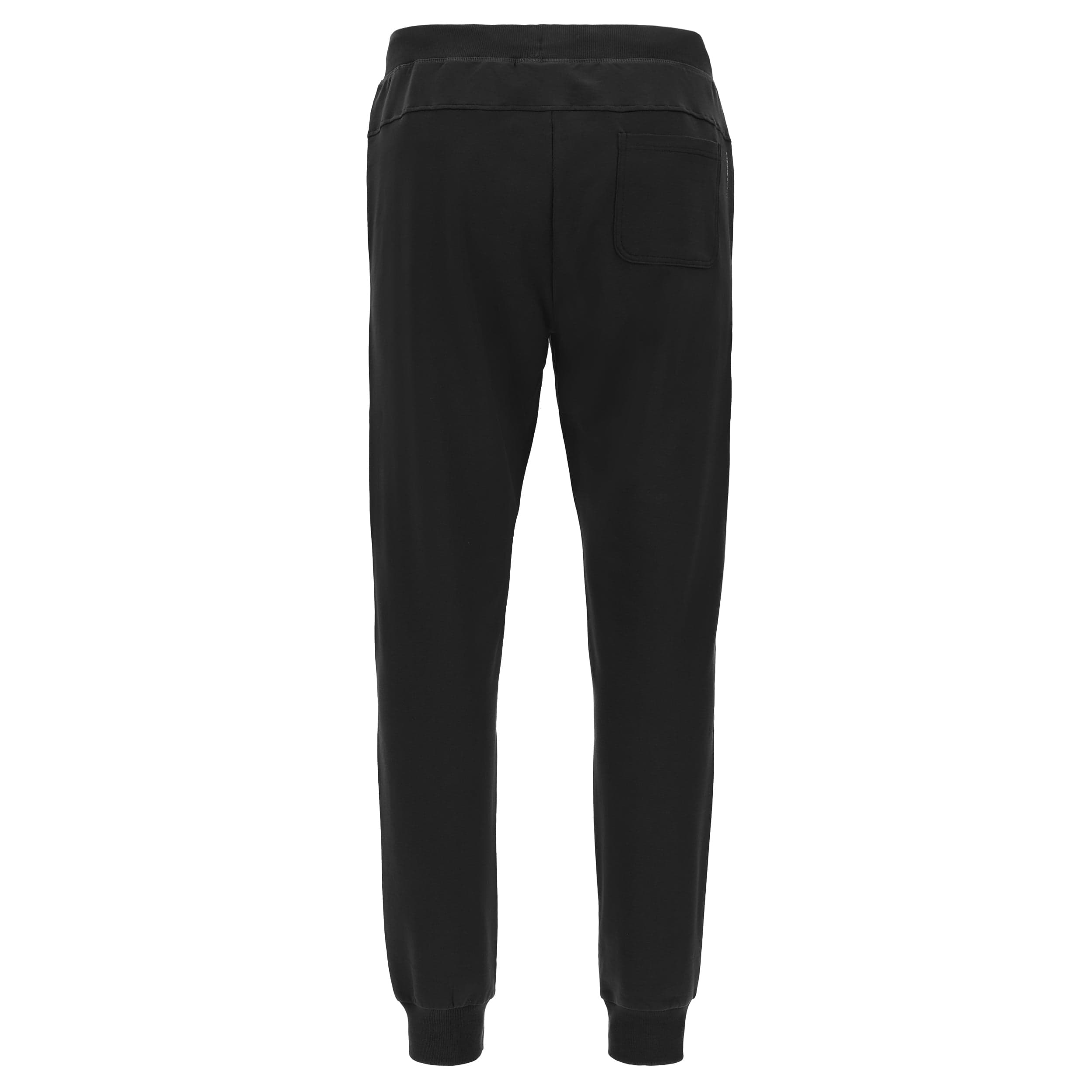 Men's Regular Fit Fleece Track Pant - Black 2