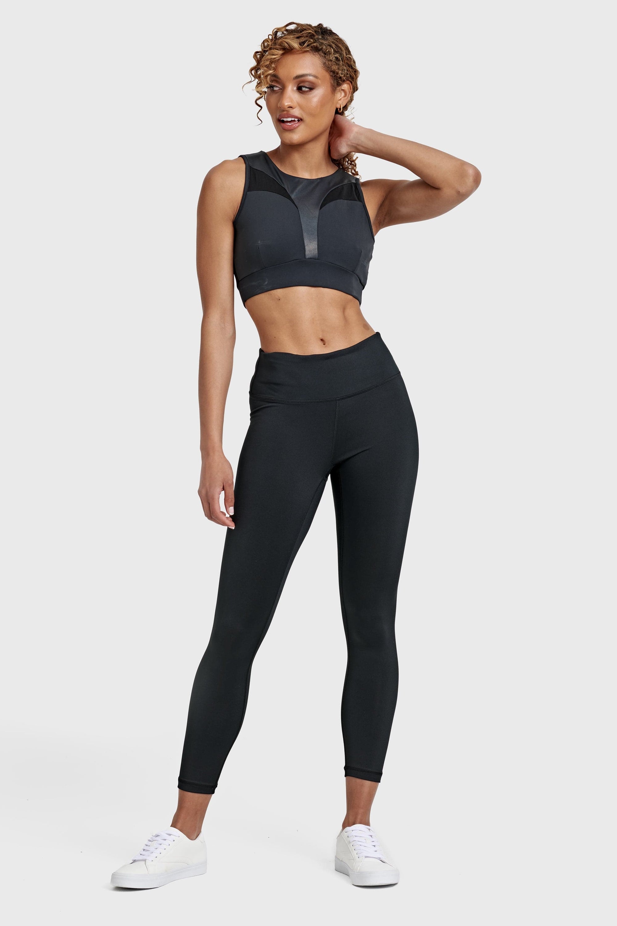 Sports Crop with Mesh Back - Black 3