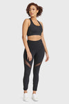 Superfit Diwo Pro With Mesh Detailing - High Waisted - Petite Length - Black 3