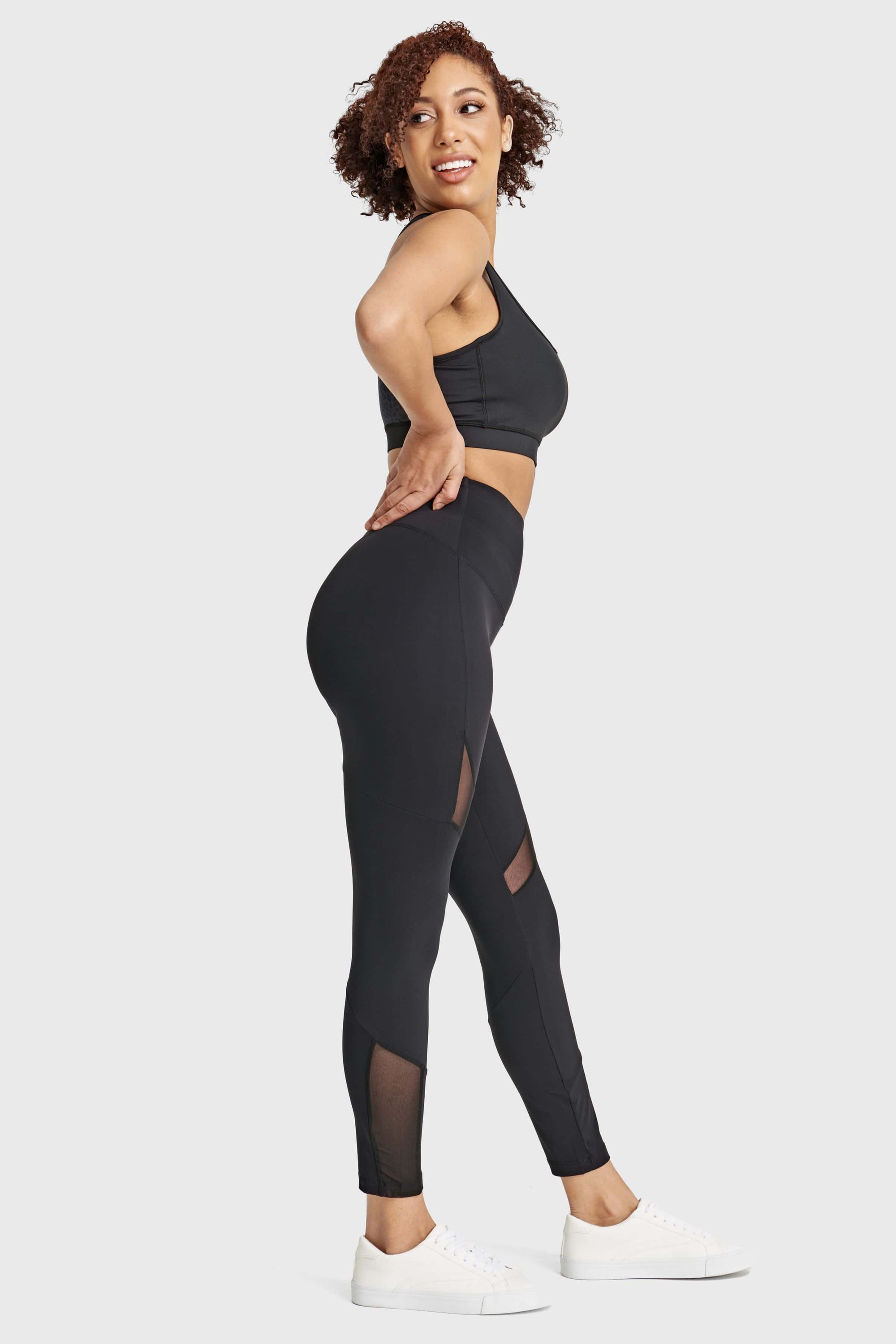 Superfit Diwo Pro With Mesh Detailing - High Waisted - Petite Length - Black 6