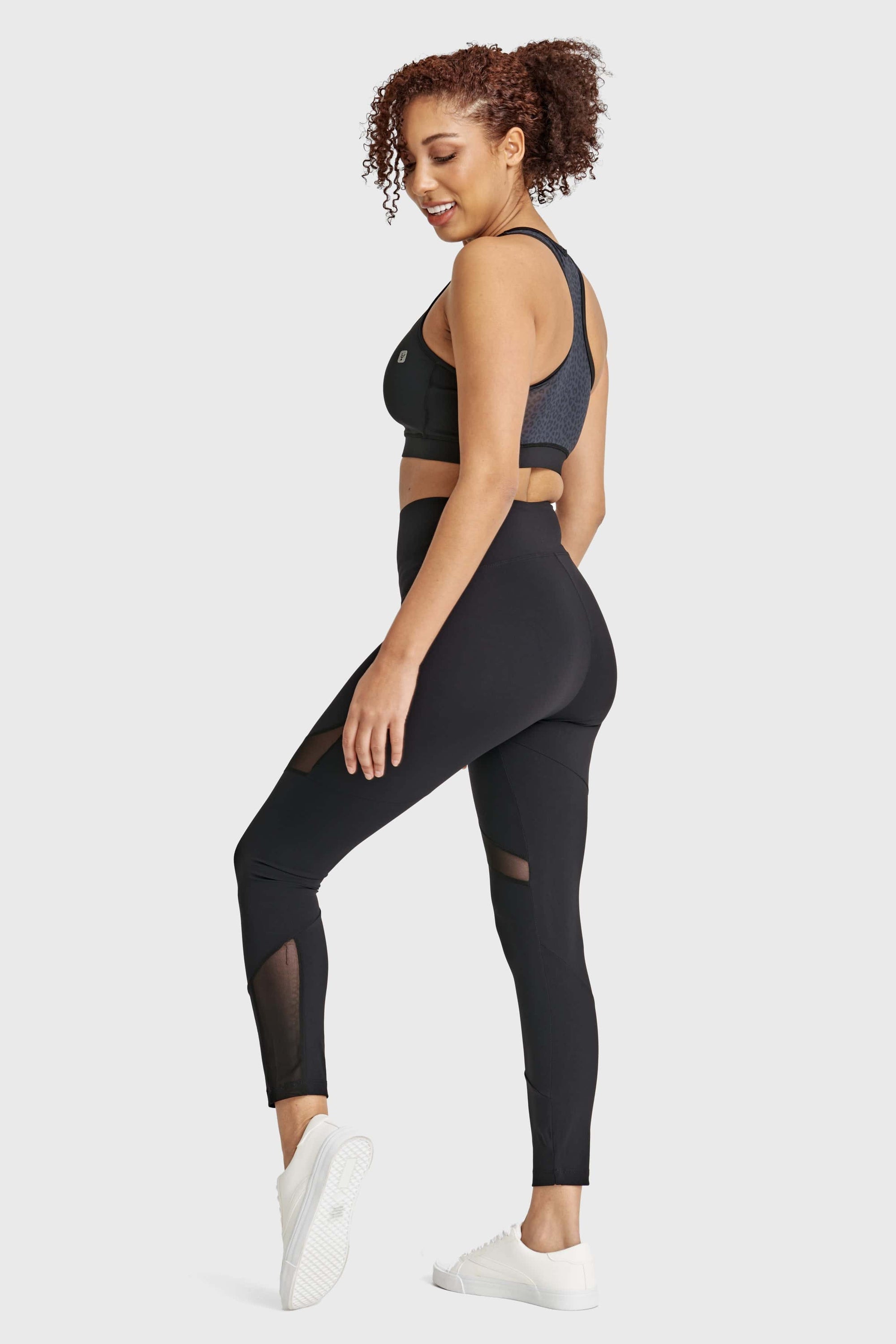 Superfit Diwo Pro With Mesh Detailing - High Waisted - Petite Length - Black 7