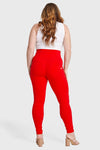 WR.UP® Curvy Fashion - Cintura alta con cremallera - Largo completo - Rojo 7