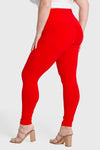 WR.UP® Curvy Fashion - Cintura alta con cremallera - Largo completo - Rojo 9