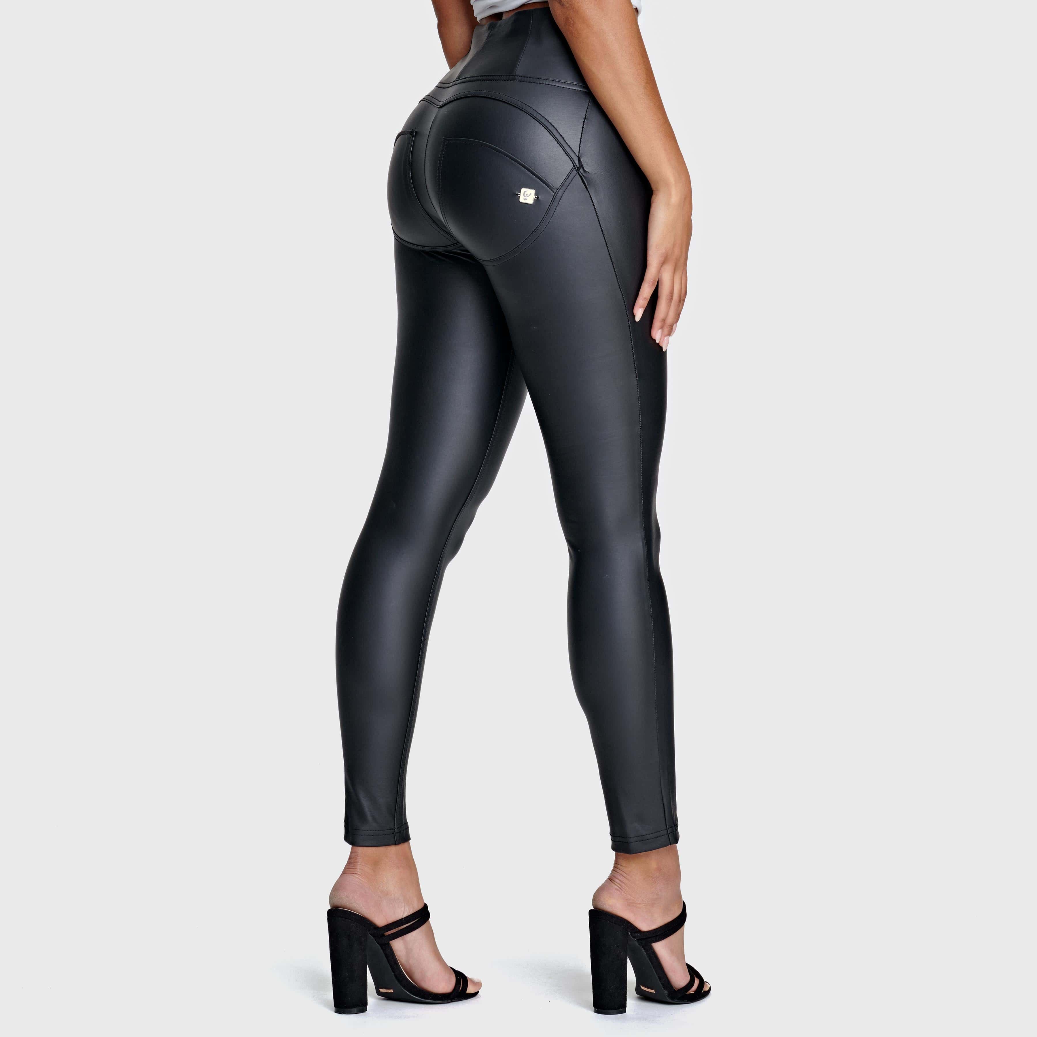 WR.UP® Faux Leather - High Waisted - Full Length - Black 1