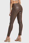 WR.UP® Faux Leather - High Waisted - Full Length - Chocolate 10