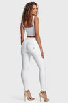 WR.UP® Faux Leather - High Waisted - Full Length - White 10