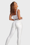 WR.UP® Faux Leather - High Waisted - Full Length - White 9