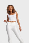WR.UP® Faux Leather - High Waisted - Full Length - White 8