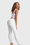 WR.UP® Faux Leather - High Waisted - Full Length - White 7