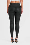 WR.UP® Denim Limited Edition - High Waisted - Full Length - Coated Black + Black Stitching 6