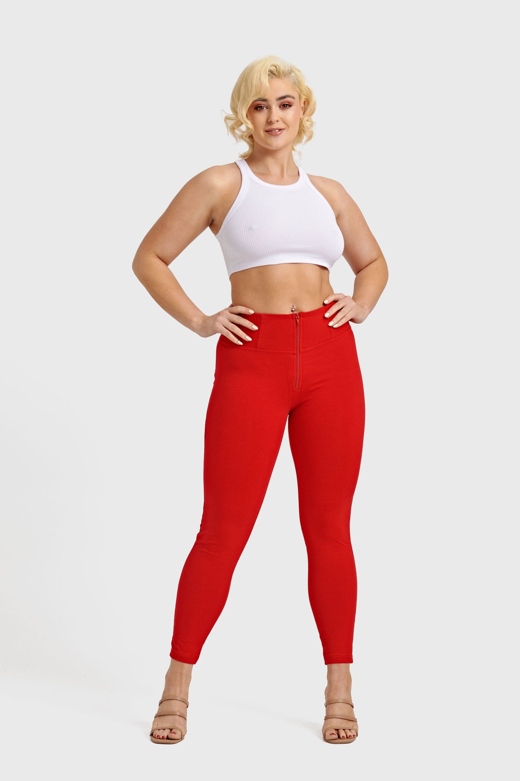WR.UP® Fashion - High Waisted - Full Length - Red 15