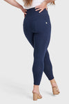WR.UP® Curvy Fashion - Zip High Waisted - Petite Length - Navy Blue 9
