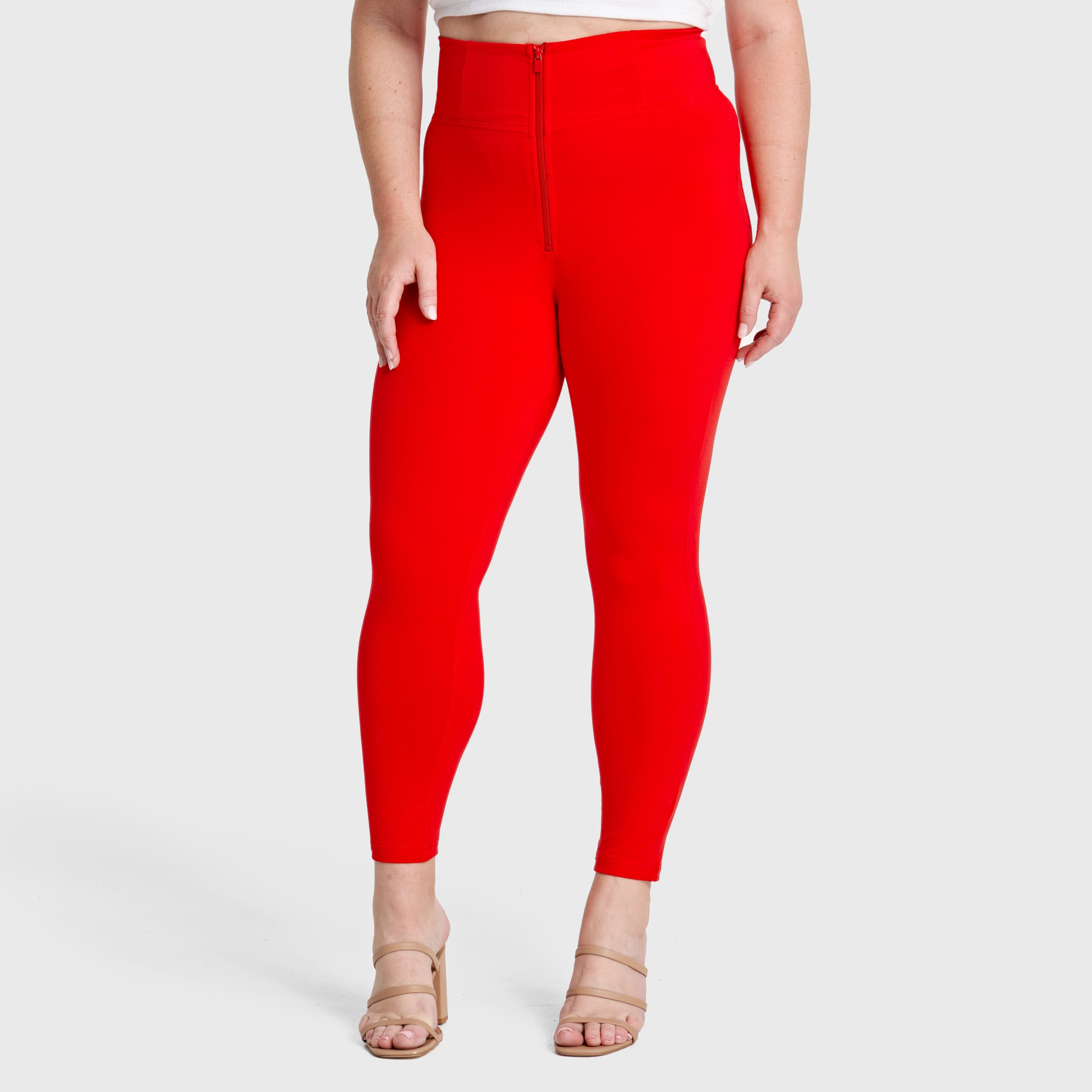 WR.UP® Curvy Fashion - Talle alto con cremallera - Longitud pequeña - Rojo 1