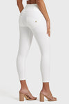 WR.UP® Faux Leather - High Waisted - 7/8 Length - White 2