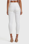 WR.UP® Faux Leather - High Waisted - 7/8 Length - White 10