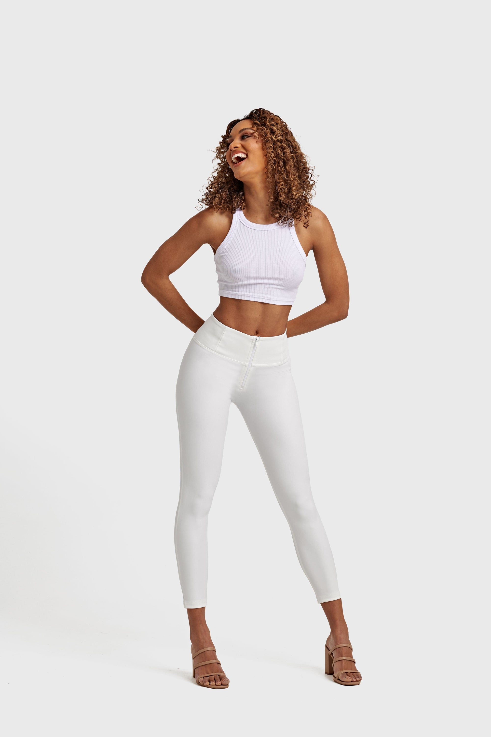 WR.UP® Faux Leather - High Waisted - Petite Length - White 5