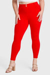 WR.UP® Curvy Fashion - Cintura alta - Largo completo - Rojo  1