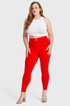 WR.UP® Curvy Fashion - High Waisted - Full Length - Red 5