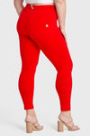 WR.UP® Curvy Fashion - Cintura alta - Largo 7/8 - Rojo 1