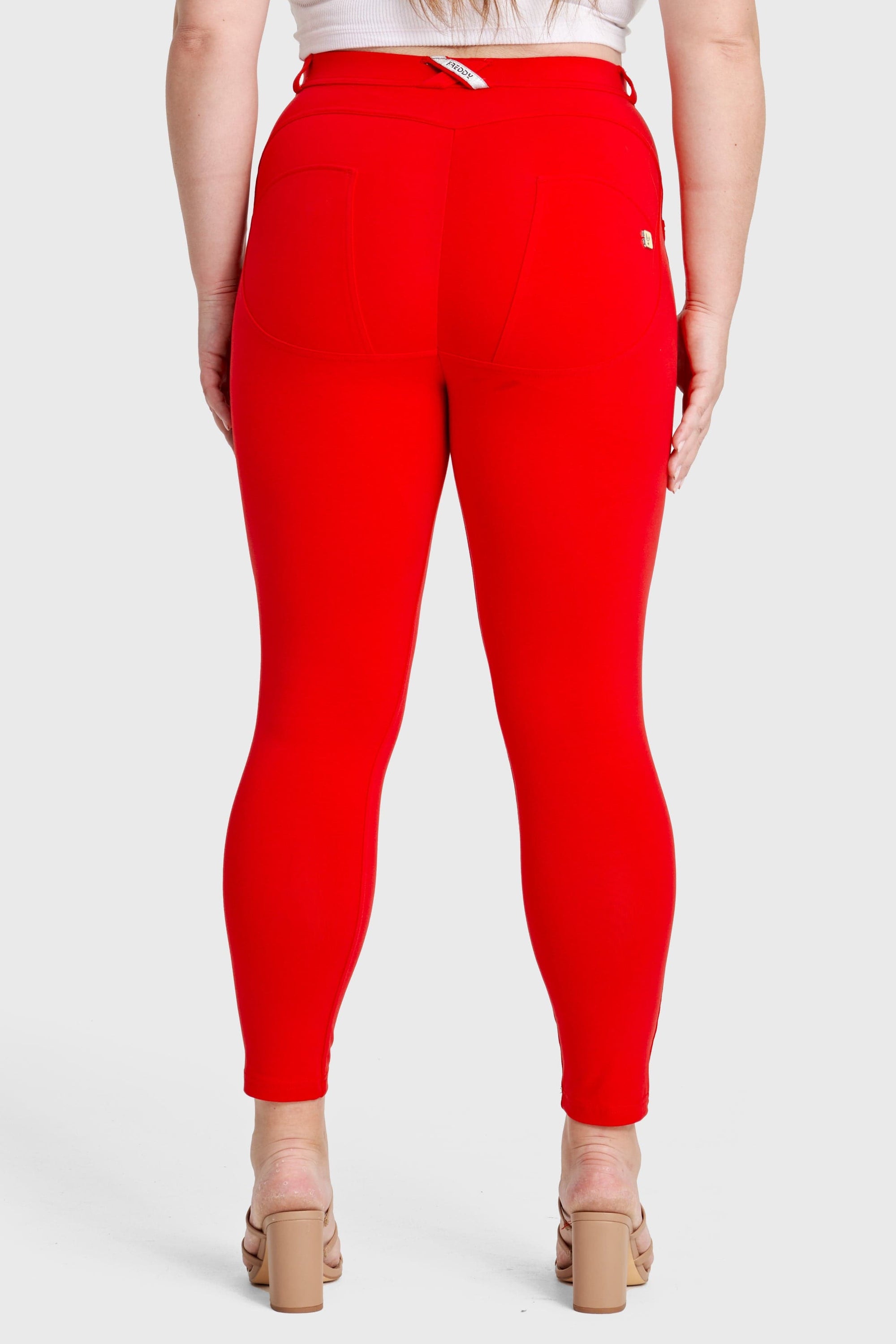 WR.UP® Curvy Fashion - Cintura alta - Largo completo - Rojo  6