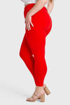 WR.UP® Curvy Fashion - Cintura alta - Largo completo - Rojo  4
