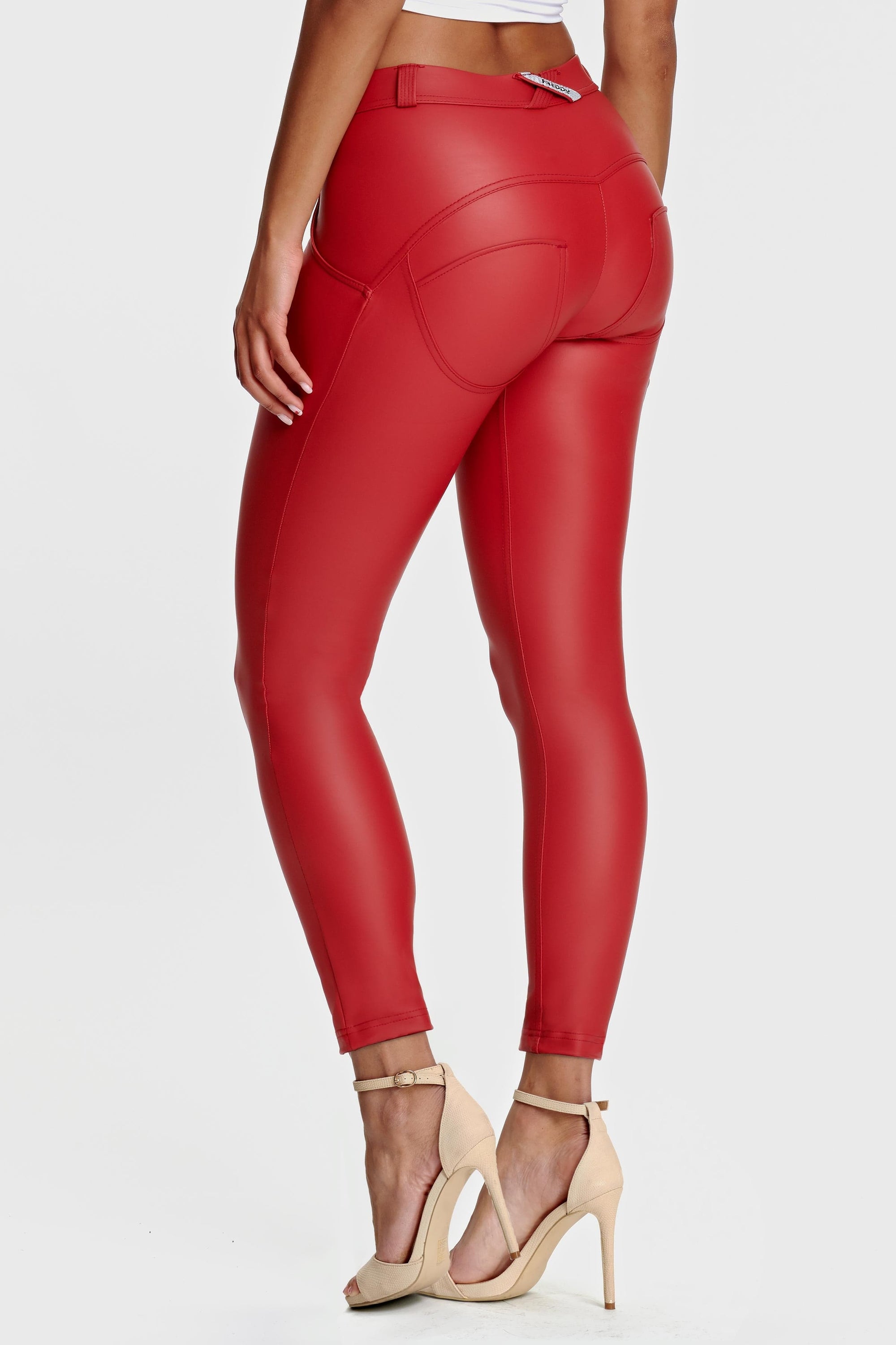 WR.UP® Faux Leather - Mid Rise - Petite Length - Red 6