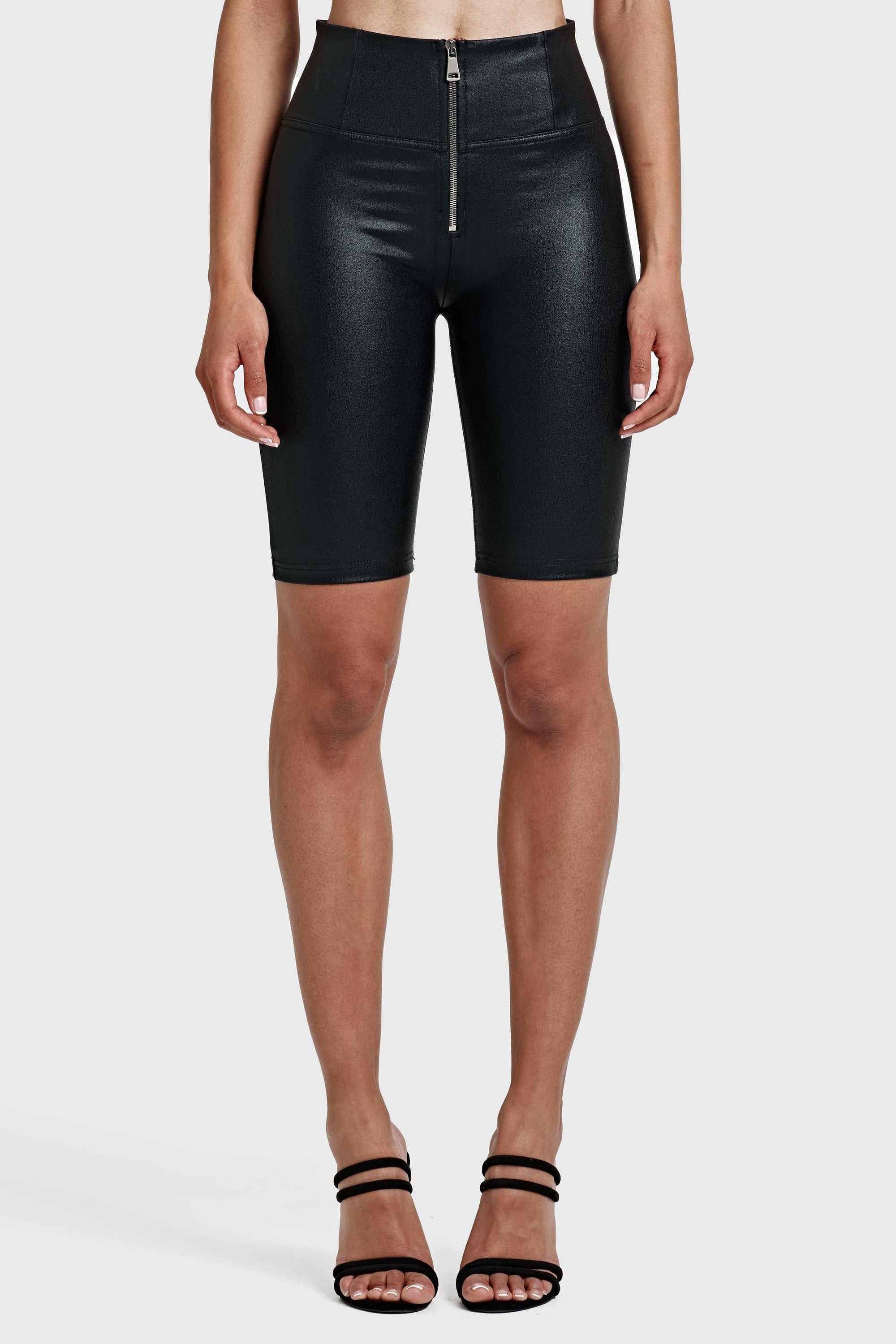 WR.UP® Metallic Lurex - High Waisted - Biker Shorts - Midnight Black 8