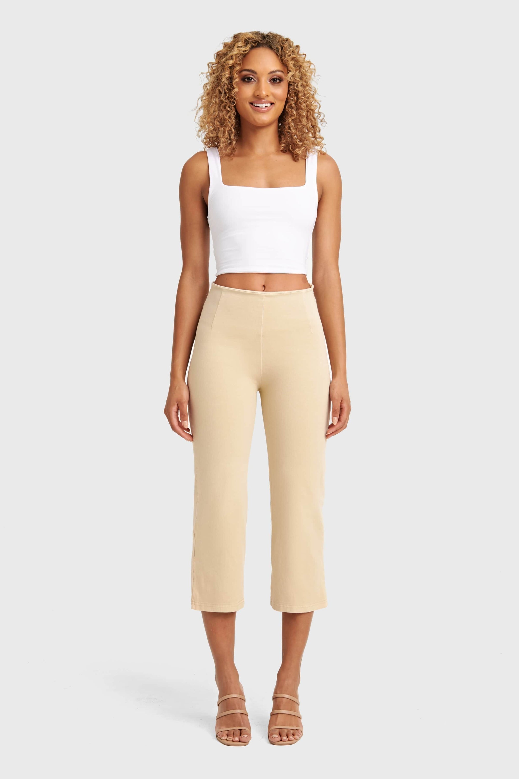 WR.UP® Snug Jeans - High Waisted - Cropped - Beige 9