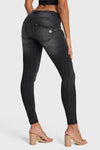 WR.UP® Snug Jeans - Mid Rise - Full Length - Black + Black Stitching 1