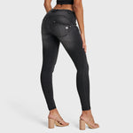 WR.UP® Snug Jeans - Mid Rise - Full Length - Black + Black Stitching