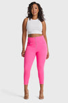 WR.UP® Snug Curvy Jeans - High Waisted - 7/8 Length - Candy Pink 3
