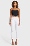 WR.UP® Snug Distressed Jeans - High Waisted - Petite Length - White 5