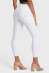 WR.UP® Snug Jeans desgastados - Cintura alta - Largo 7/8 - Blanco  6