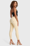 WR.UP® Snug Distressed Jeans - High Waisted - 7/8 Length - Beige 5