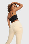WR.UP® Snug Distressed Jeans - High Waisted - Petite Length - Beige 2