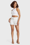 WR.UP® Snug Jeans - High Waisted - Shorts - White 4