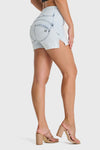 WR.UP® Snug Jeans Edición limitada - Talle alto - Pantalones cortos - Lavado ácido claro 3