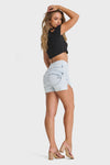 WR.UP® Snug Jeans Edición limitada - Talle alto - Pantalones cortos - Lavado ácido claro 6
