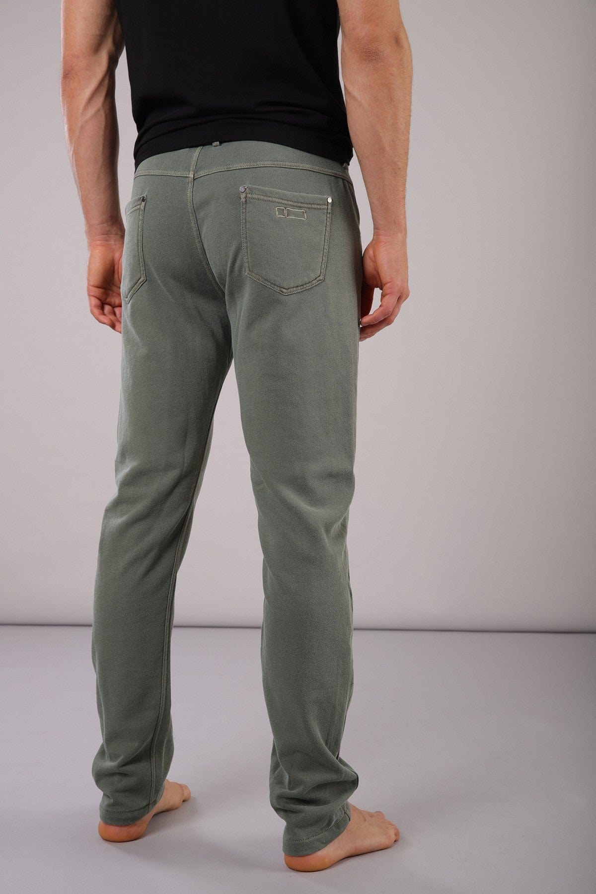 Men's Propant Chino Trouser - Garment Dyed Green 3